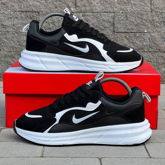Кросівки Nike матеріал текстиль/замш колір чорний, білий | Зображення 7