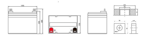 Акумулятор MastAK MA12-33 (12v 33Ah) | Зображення 2