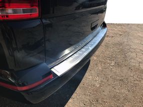 Накладка на задній бампер Omsa Мат (1 двері, нерж) для Volkswagen T6 2015-2024, рр