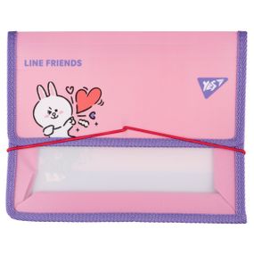 Папка для зошит на резинці В5 YES Line Friends Cony 492210 20х24х5 см