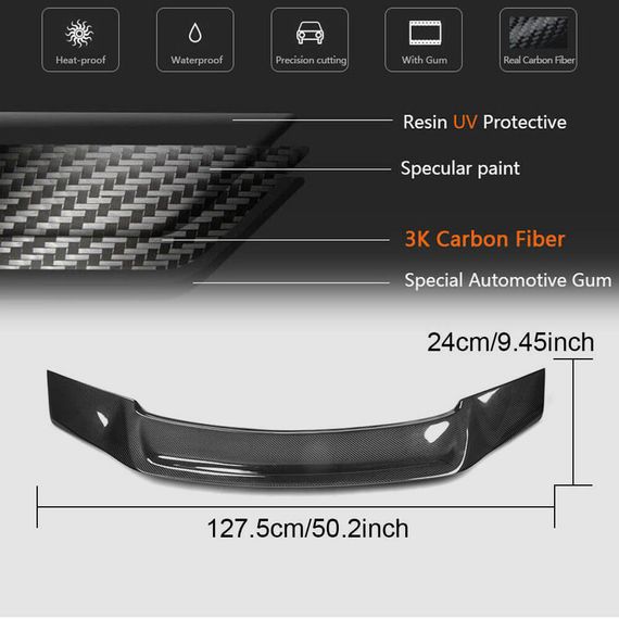 Спойлер V7 (Карбон) для Mercedes E-сlass W213 2016-2023 рр | Зображення 4