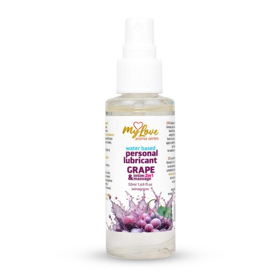 2в1 лубрикант та масажний гель - MyLove Aroma Series Intim&Massage Grape, 50 мл Sex Aura