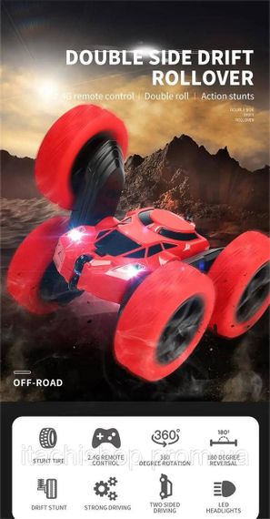 Машинка перевертыш на радиоуправлении stunt car exciter | Зображення 3