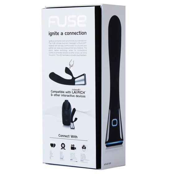 Інтерактивний вібратор-кролик Ohmibod Fuse for Kiiroo Black | Зображення 5