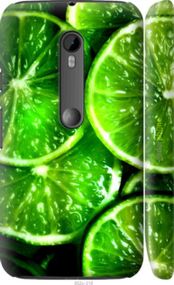 Чохол на Motorola Moto G3 Зелені часточки лимона "852m-318-2448"