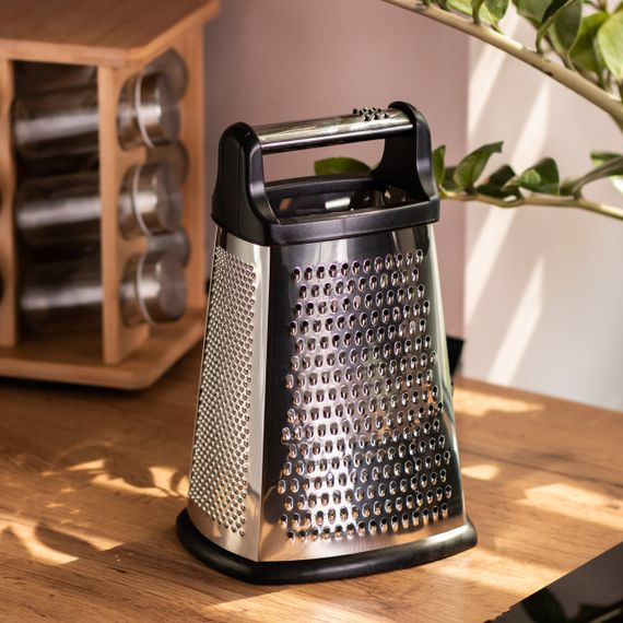 Терка ручна для овочів і фруктів чотиристороння 16×13×25 (см) HP-8-6 | Зображення 7