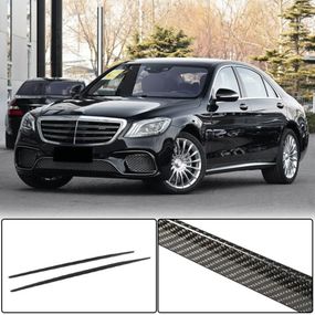 Бокові пороги (для S63 AMG 2014-2017, Карбон) для Mercedes S-сlass W222 рр