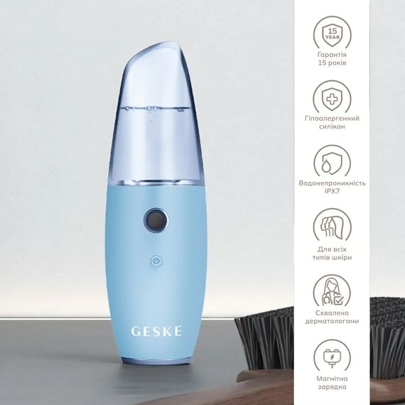 Зволожувач для шкіри обличчя GESKE Facial Hydration Refresher 4 in 1 gray, Блакитний | Зображення 2