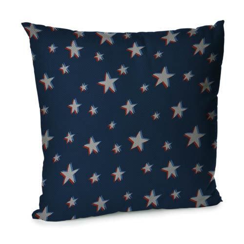 Подушка диванная с бархата Звезды 45x45 см (45BP_UNI008)