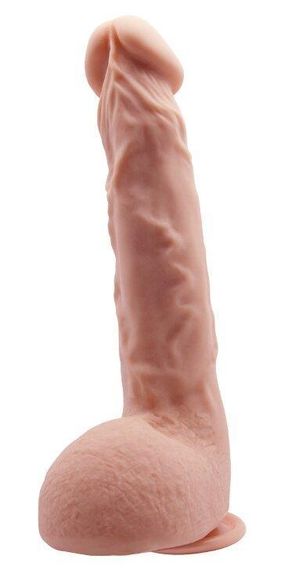 Фалоімітатор на присосці Baile Beautiful JASON 9,4'' Flesh, BW-008041NR Sex Aura | Зображення 4