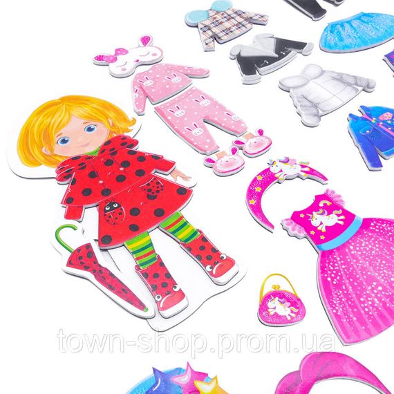 Настольная игра Магнитная одевашка "Trendy girl" Vladi Toys VT3702-23 укр | Зображення 1