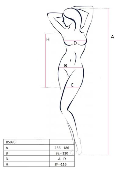 Платье крупная сетка с глубоким декольте и длинными рукавами BS093 черный sexstyle | Зображення 12
