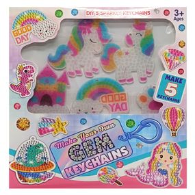 Набор для творчества Алмазная мозаика DK5008 в наборе 5 штук брелков