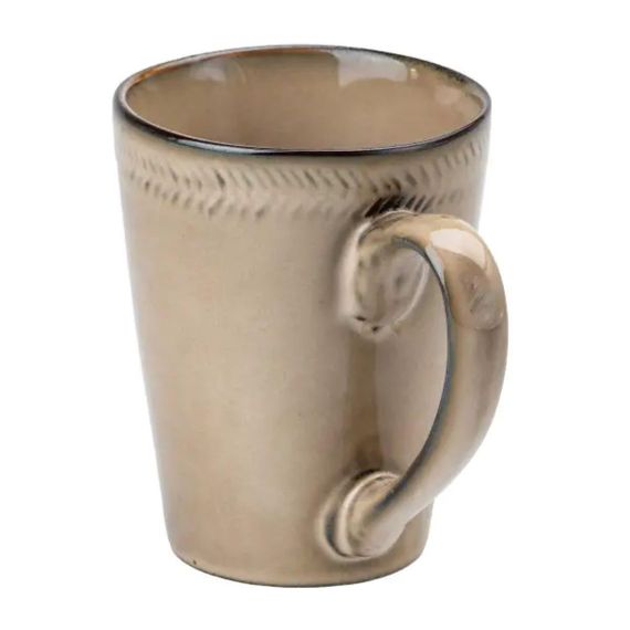 Чашка фарфоровая 300 мл для чая и кофе бежевая HP23383 | Зображення 2