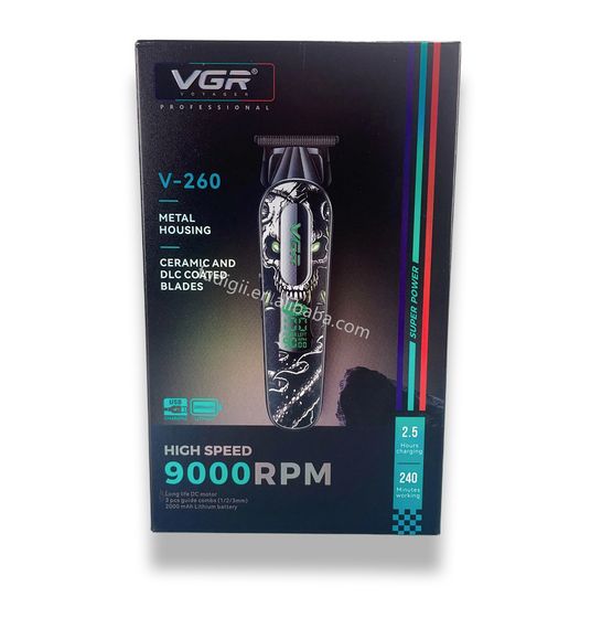 Тример V-260 Green, 3 насадки, акумулятор 2000mAh, 9000 RPM, LED-дисплей (46072-V-260 GREEN_923)