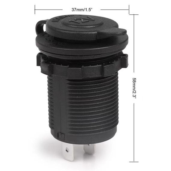 Врезная USB зарядка в машину QC 2.1 USB 12-24в | Зображення 2