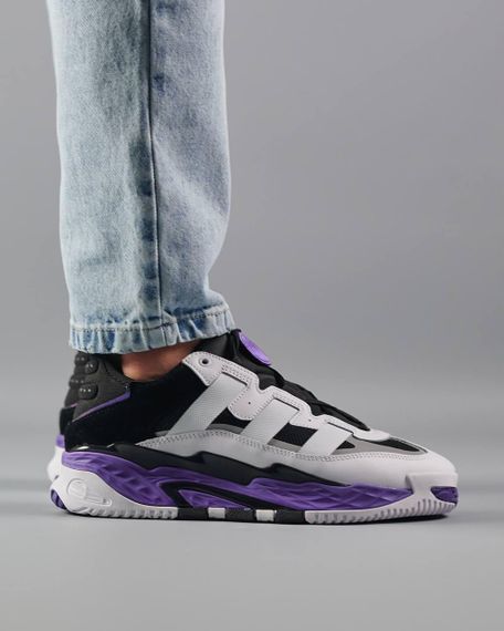 Чоловічі кросівки A-dida-s Niteball  White Violet M , В'єтнам 43 27.5 | Зображення 6