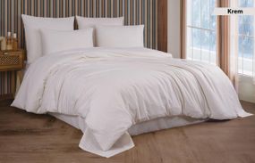 Постельное белье Cotton Shine Stripe Satin 200х220 Krem