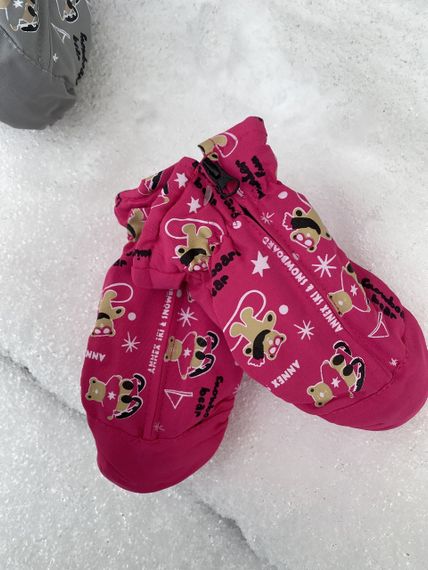 Дитячі рукавички болоньєві на замочку 2-4 роки | Зображення 5