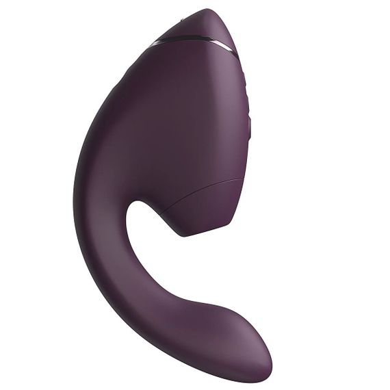 Подвійний вакуумний кліторальний стимулятор з вібрацією Womanizer Next Duo - Dark Purple | Зображення 3