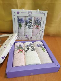 Набір рушників Nilteks 128494 Туреччина 50*30  Махра Різні кольори