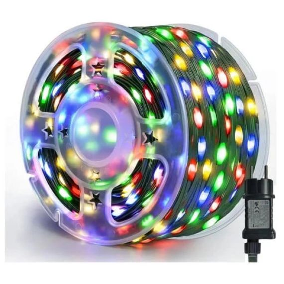 Гірлянда РОСА кольорова з пультом, зелений дріт 50 м від мережі 500 диодів XPRO (46861-91011_251) | Зображення 1