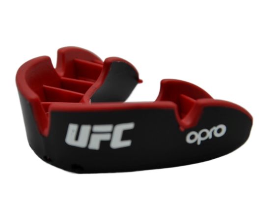 Капа OPRO Silver UFC доросла (вік 11+) Black/Red (ufc.102514001) | Зображення 5