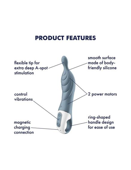 Вібратор для точки А Satisfyer A-Mazing 2 Grey | Зображення 2