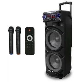 Музыкальная колонка ZXX-9292 аккумуляторная акустическая система с 2-мя радиомикрофонами пульт управления JL-22