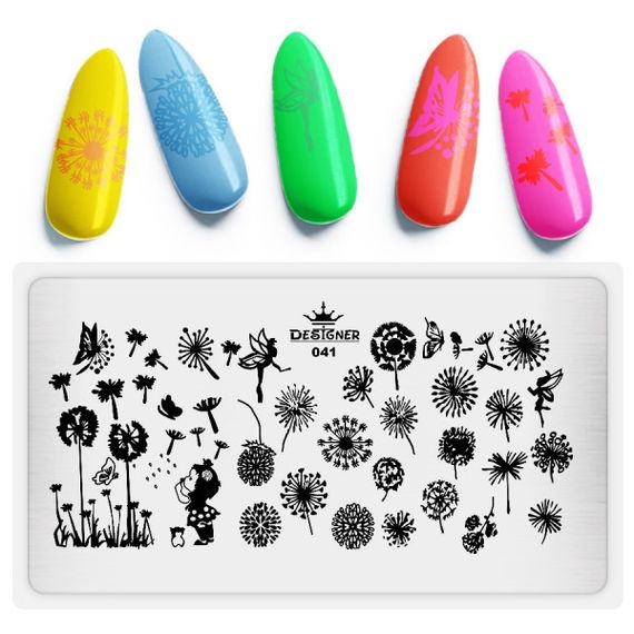Пластина 041 для стемпінгу Designer Professional (12х6см) | Зображення 1