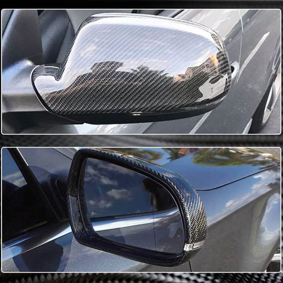 Кришки дзеркал (2011-2015, Карбон) для Ауди A4 B8 рр | Зображення 3