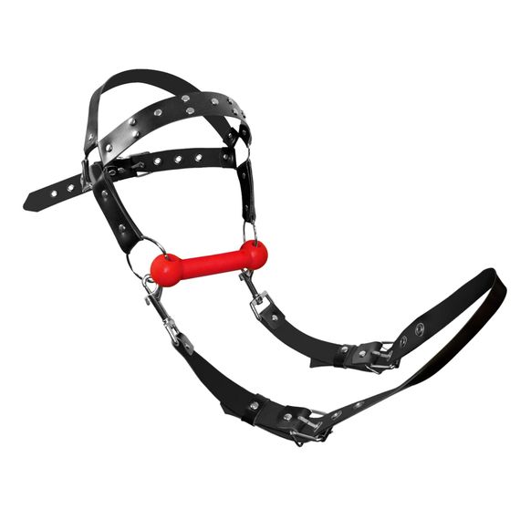 БДСМ кляп-упряжка  Art of Sex - BDSM Gag Harness Pony | Зображення 1