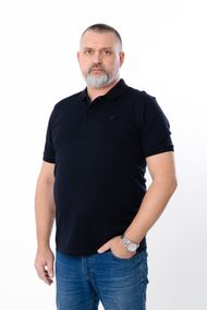 Футболка поло чоловіча Носи своє М Темно-синій (p-16544-191381)
