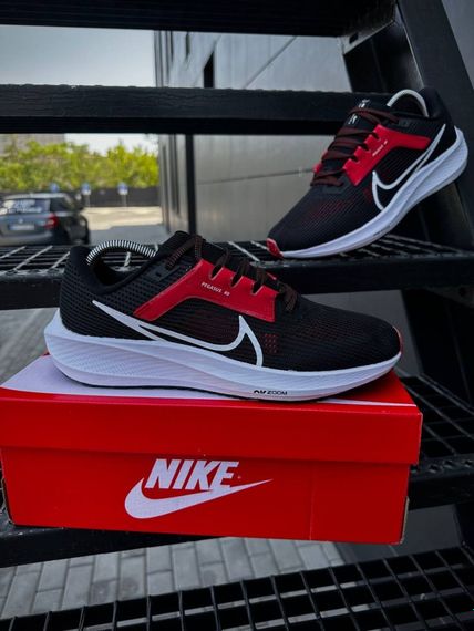 Кросівки Nike Zoom Pegasus 40 (чорно-білі) | Зображення 8