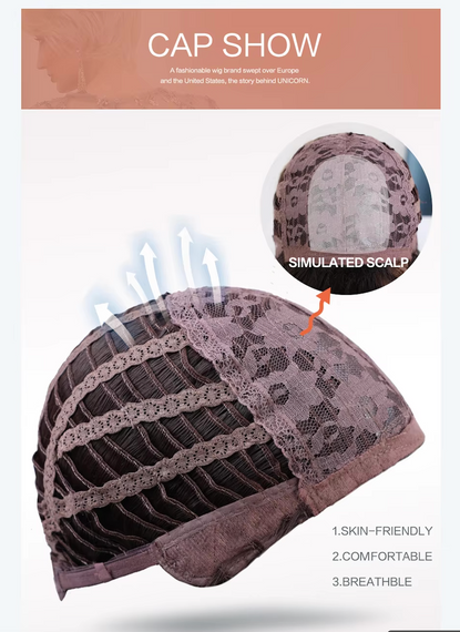 Перука для жінок Довга пряма темно каштанова, HAIRCUBE, Синтетичні перуки з челкою, 60 см | Зображення 2