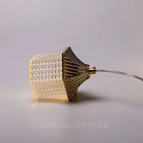 Гірлянда штора з фігурками Ліхтар 3 метри 6 ламп тепле жовте світло 6L3MLIG | Зображення 8