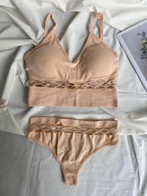 Женский комплект нижнего белья 2429/3 XL Бежевый