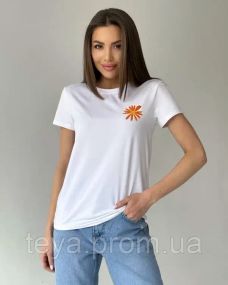 Футболка для жінок колір білий FI_007417