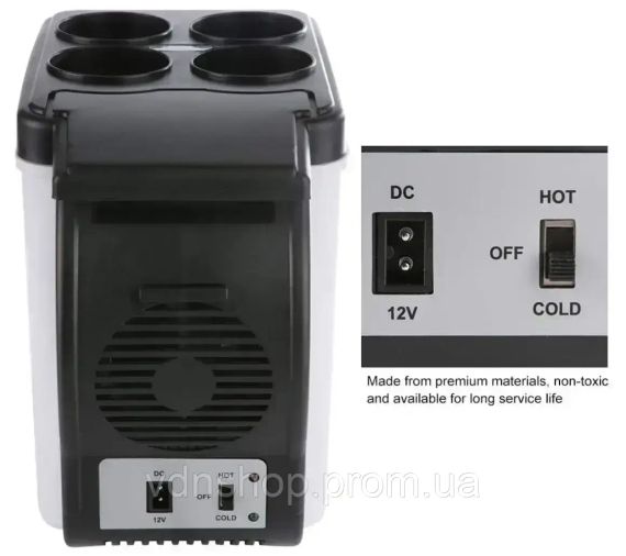 Автомобільний міні-холодильник Cooling and Warming Refrigerator 6L, Холодильник для машини | Зображення 2