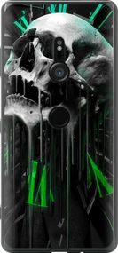 Чехол на Sony Xperia XZ3 H9436 Череп-часы "4100u-1540-17620"