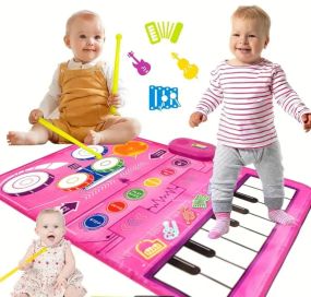 Интерактивный музыкальный пианино-коврик для детей
