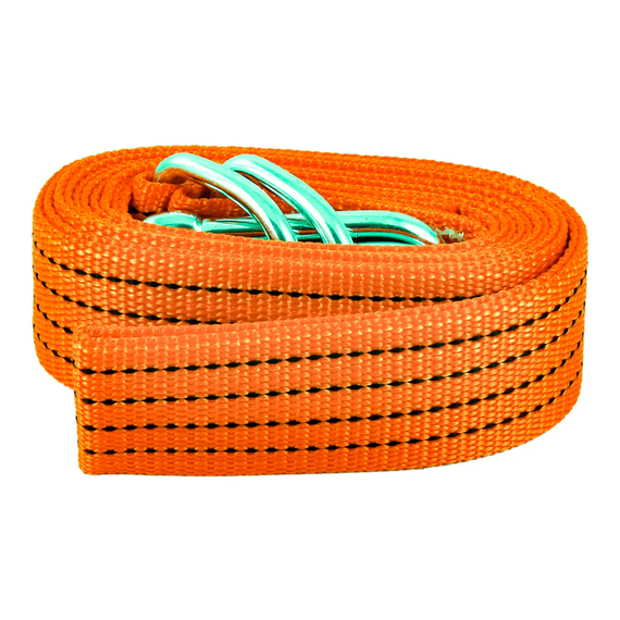 Трос буксирувальний Elegant 5 т 4 м з карабіном жовтий (EL 101 834)