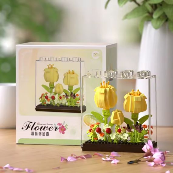 Дитячий Конструктор Ornament Flower 7375 у колбі, 338 деталей | Зображення 1