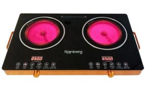 Плита инфракрасная двухконфорочная Rainberg RB-816 стеклокерамика 2500 Вт и 2500 Вт