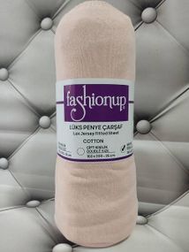 Простынь на резинке Fasionup Persik 180х200см Трикотаж Хлопок