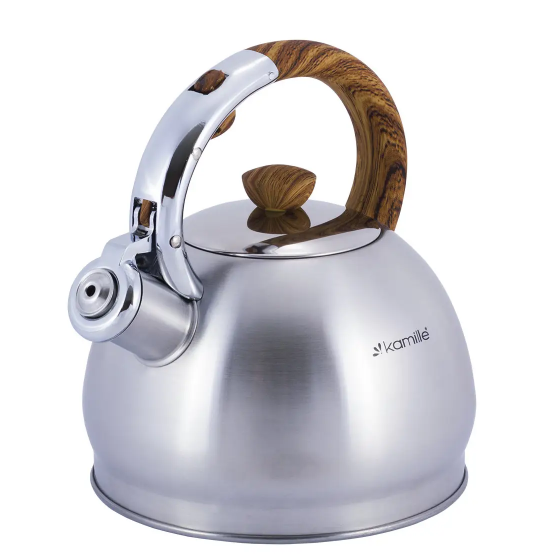 Чайник 2л зі свистком 0694N KAMILLE | Зображення 2