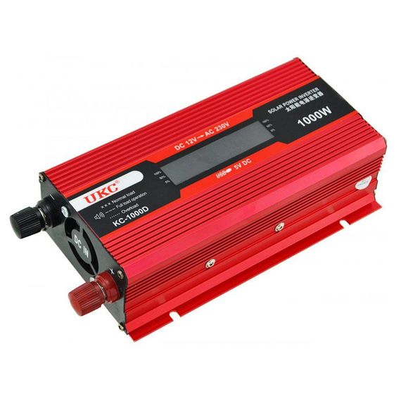 Автомобильный инвертор с дисплеем LCD, 1000W, AC/DC, KC-1000D / Преобразователь напряжения | Зображення 5