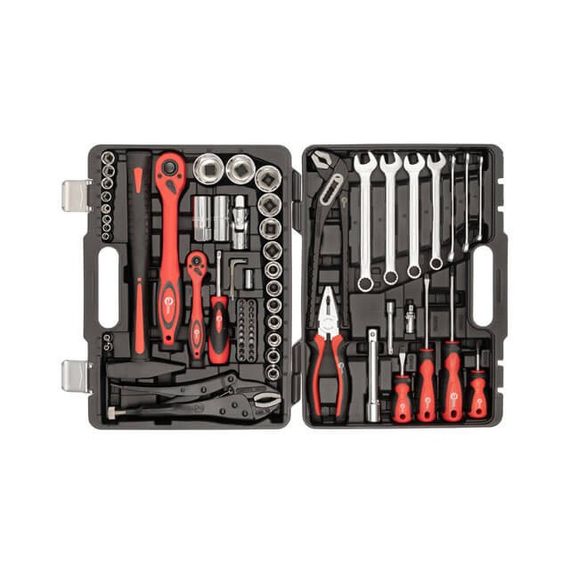 Професійний набір інструментів 1/2", 1/4", 72 од. INTERTOOL ET-6073 | Зображення 1