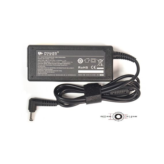 Блок живлення до ноутбуку PowerPlant ASUS 220V, 65W, 19V, 3.42A (4.0*1.35) (AS65F4014) | Зображення 2