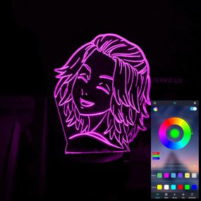 Акриловый светильник-ночник управление с телефона Манджиро Сано 2 tty-n001982